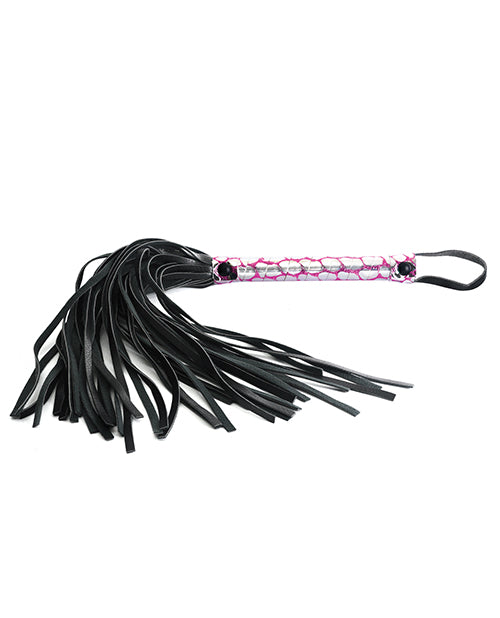 Spartacus Faux Leather Flogger - Bossy Pearl