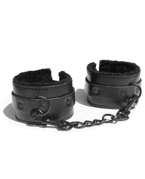 Sex & Mischief Shadow Fur Handcuffs - Bossy Pearl