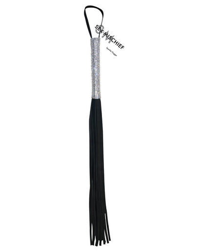 Sex & Mischief Sparkle Flogger - Bossy Pearl