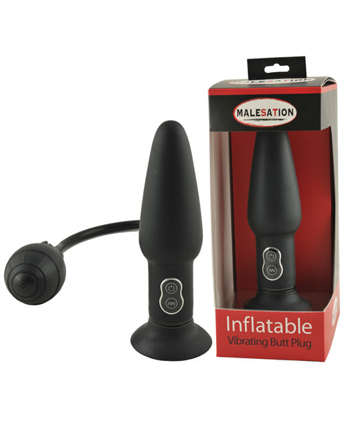 Malesation Vibrating Inflatable Butt Plug - Bossy Pearl