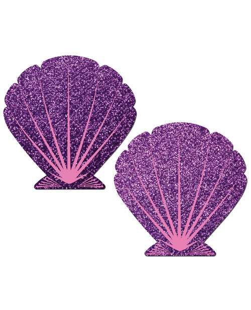 Pastease Mermaid Glitter Seashell - Purple-pink O-s - Bossy Pearl