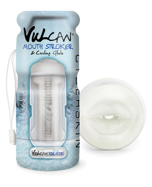 Vulcan Mouth Stroker W-cooling Glide - Frost - Bossy Pearl