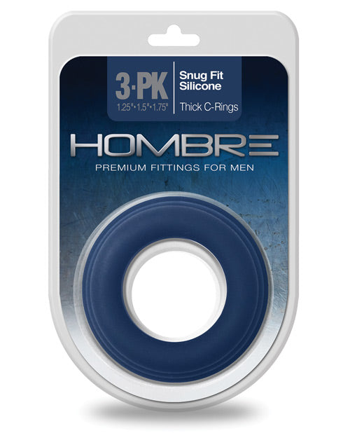 Hombre Snug Fit Silicone Thick C Rings - Bossy Pearl