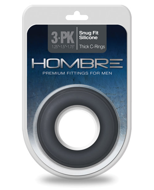 Hombre Snug Fit Silicone Thick C Rings - Bossy Pearl