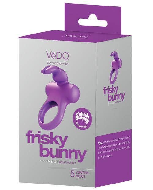 Vedo Frisky Bunny Rechargeable Vibrating Ring - Bossy Pearl