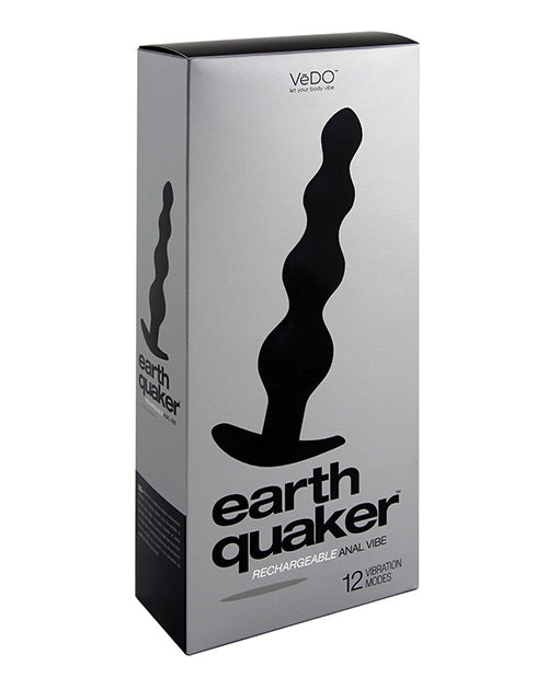 Vedo Earth Quaker Anal Vibe - Just Black - Bossy Pearl