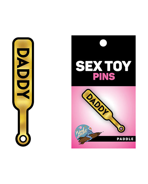Wood Rocket Sex Toy Daddy Paddle Pin - Gold - Bossy Pearl