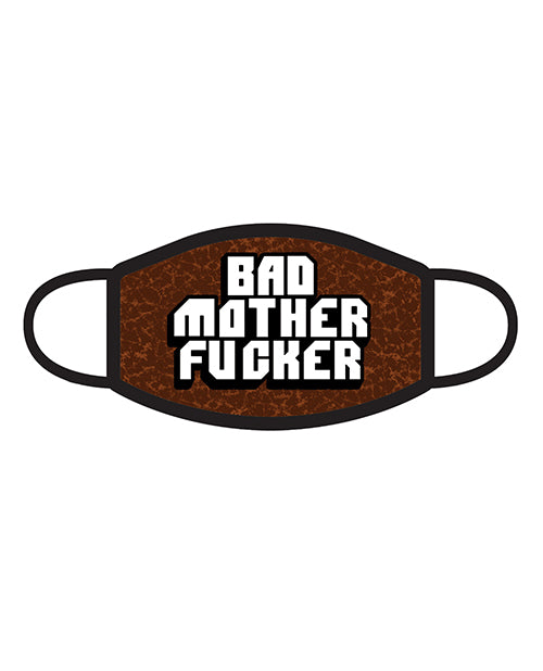Wood Rocket Bad Mother Fucker 3-ply Face Mask - Bossy Pearl