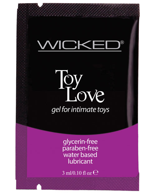 Wicked Sensual Care Toy Love Water Based Lubricant - .1 Oz Fragrance Free - Bossy Pearl