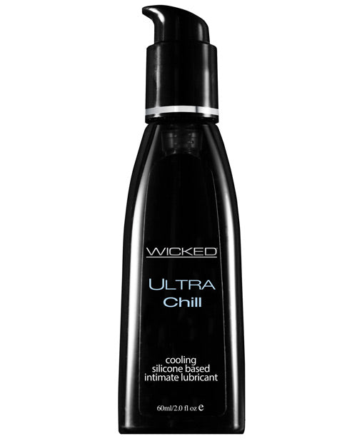 Wicked Sensual Care Ultra Chill Cooling Sensation Silicone Based Lubricant - 2 Oz Fragrance Free - Bossy Pearl