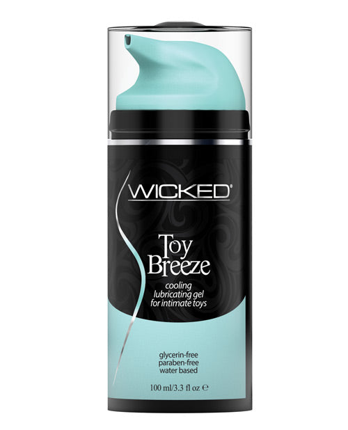 Wicked Sensual Care Toy Breeze Water Based Cooling Lubricant - 3.3 Oz - Bossy Pearl