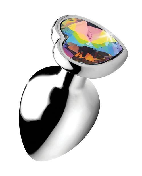 Bootysparks Rainbow Prism Heart Anal Plug - Bossy Pearl