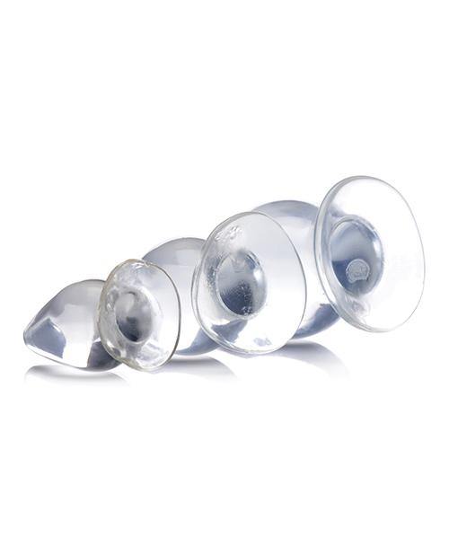 Master Series Triple Cones Anal Plug - Clear Set Of 3 - Bossy Pearl