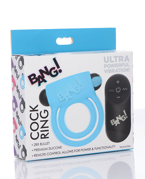 Bang! Vibrating Cock Ring & Bullet W/remote Control - Bossy Pearl