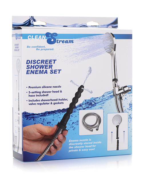 Cleanstream Discreet Shower Enema Set - Bossy Pearl