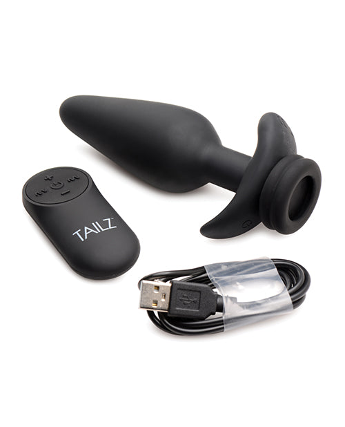 Tailz Snap On Interchangeable 10x Vibrating Silicone Anal Plug W/remote