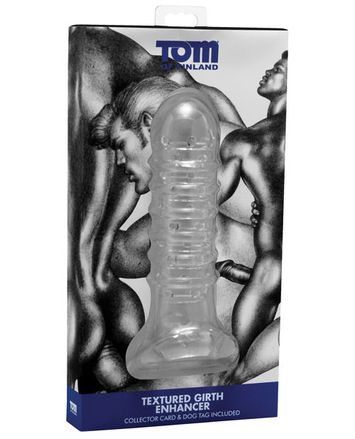 Tom Of Finland Textured Girth Enhancer - Clear - Bossy Pearl