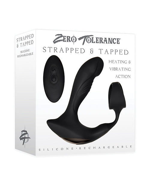 Zero Tolerance Strapped & Tapped Rechargeable Prostate Vibrator - Black - Bossy Pearl