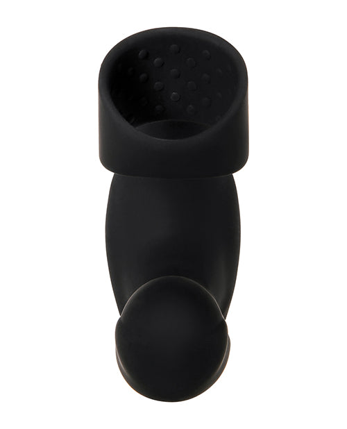 Zero Tolerance Strapped & Tapped Rechargeable Prostate Vibrator - Black - Bossy Pearl