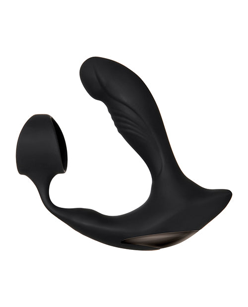 Zero Tolerance Strapped & Tapped Rechargeable Prostate Vibrator - Black - Bossy Pearl