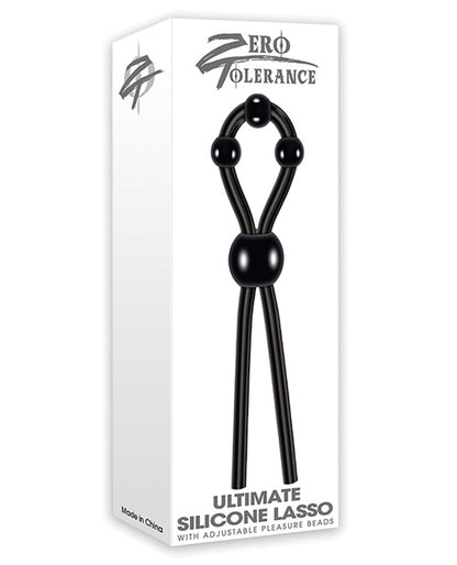 Zero Tolerance Ultimate Lasso Cock Ring - Black - Bossy Pearl