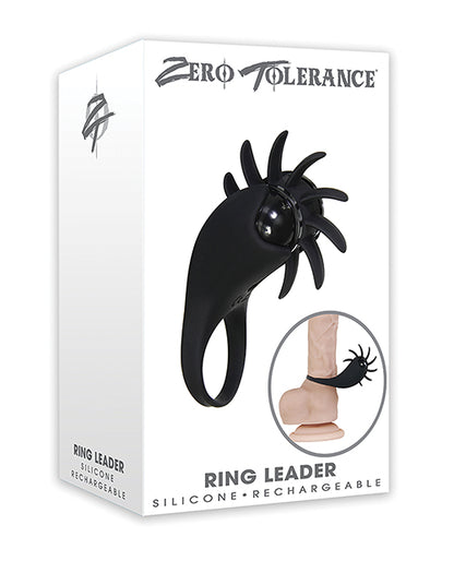 Zero Tolerance Ring Leader Cock Ring - Black - Bossy Pearl