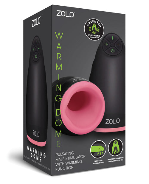 Zolo Pulsating Warming Dome Male Stimulator - Bossy Pearl